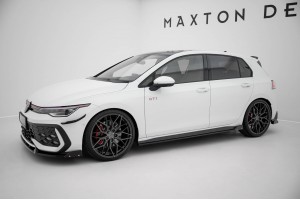Side Skirts Diffusers V.2 + Flaps Volkswagen Golf GTI / GTE / GTI Clubsport / GTD / R-Line Mk8 Side Skirts Diffusers V.2 + Flaps Volkswagen Golf GTI / GTE / GTI Clubsport / GTD / R-Line Mk8