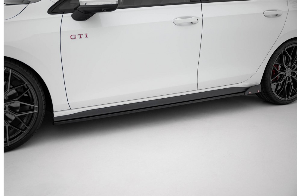 Side Skirts Diffusers V.2 + Flaps Volkswagen Golf GTI / GTE / GTI Clubsport / GTD / R-Line Mk8 Side Skirts Diffusers V.2 + Flaps Volkswagen Golf GTI / GTE / GTI Clubsport / GTD / R-Line Mk8