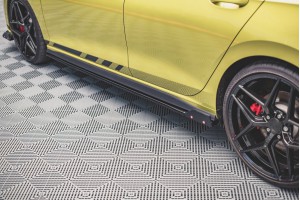 Side Skirts Diffusers V.2 + Flaps Volkswagen Golf GTI / GTE / GTI Clubsport / GTD / R-Line Mk8 Side Skirts Diffusers V.2 + Flaps Volkswagen Golf GTI / GTE / GTI Clubsport / GTD / R-Line Mk8