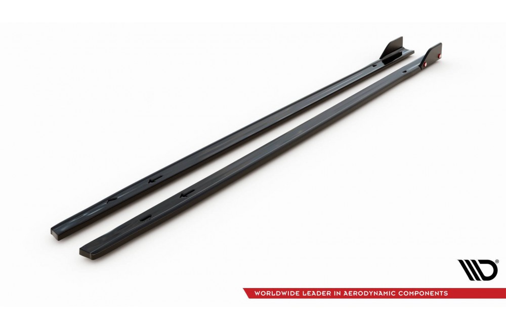 Side Skirts Diffusers V.2 + Flaps Volkswagen Golf GTI / GTE / GTI Clubsport / GTD / R-Line Mk8 Side Skirts Diffusers V.2 + Flaps Volkswagen Golf GTI / GTE / GTI Clubsport / GTD / R-Line Mk8