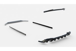Set of Splitters Volkswagen Golf GTI Mk8
