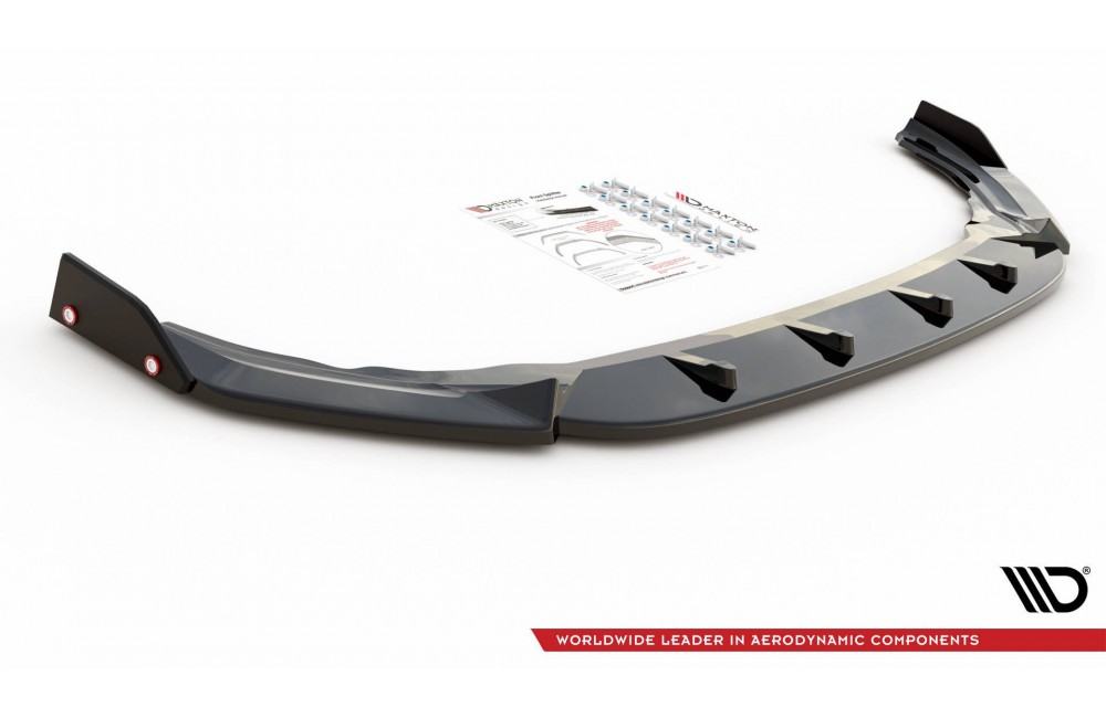 Front Splitter V.2 + Flaps Volkswagen Golf R Mk8