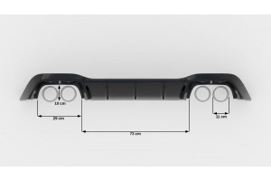 Rear Valance V.1 Volkswagen Golf R Mk8