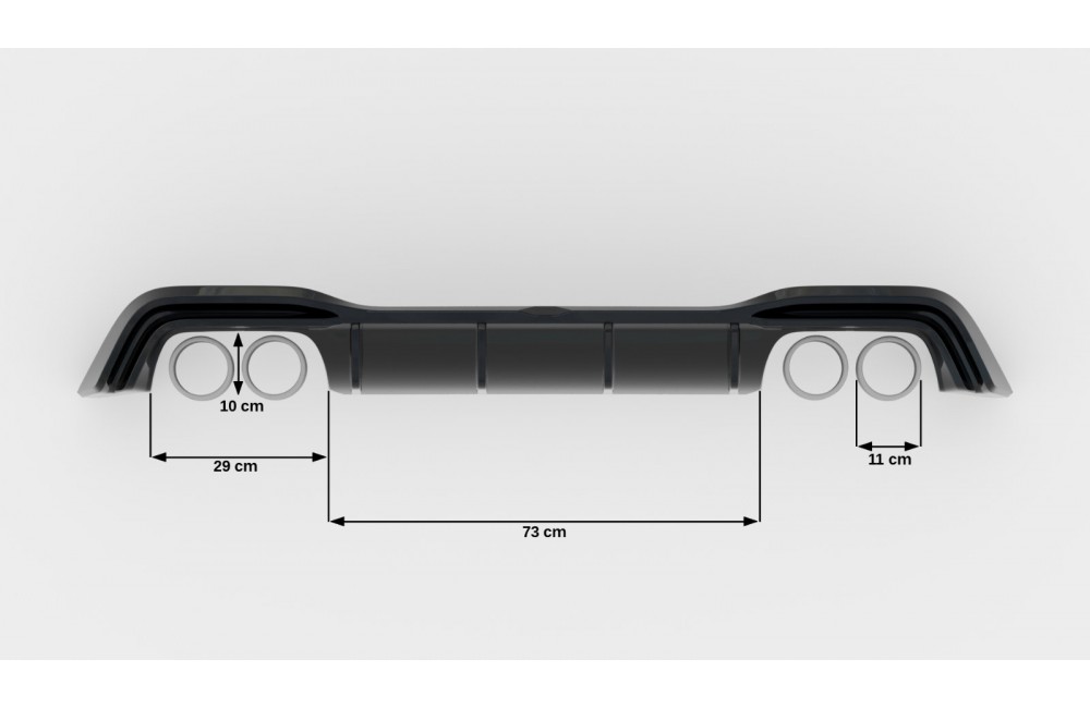 Rear Valance V.2 Volkswagen Golf R Mk8