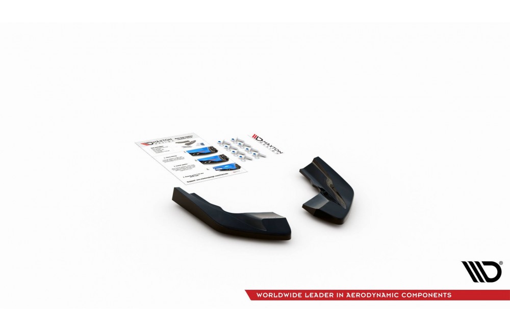 Rear Side Splitters V.2 for Volkswagen Golf R Mk8