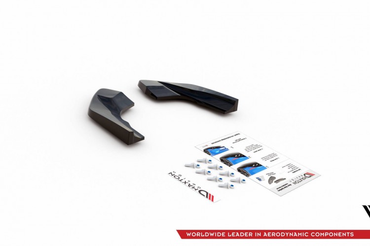 Πίσω Πλευρικοί Splitters V.2 για Volkswagen Golf R Hatchback Mk8 Facelift