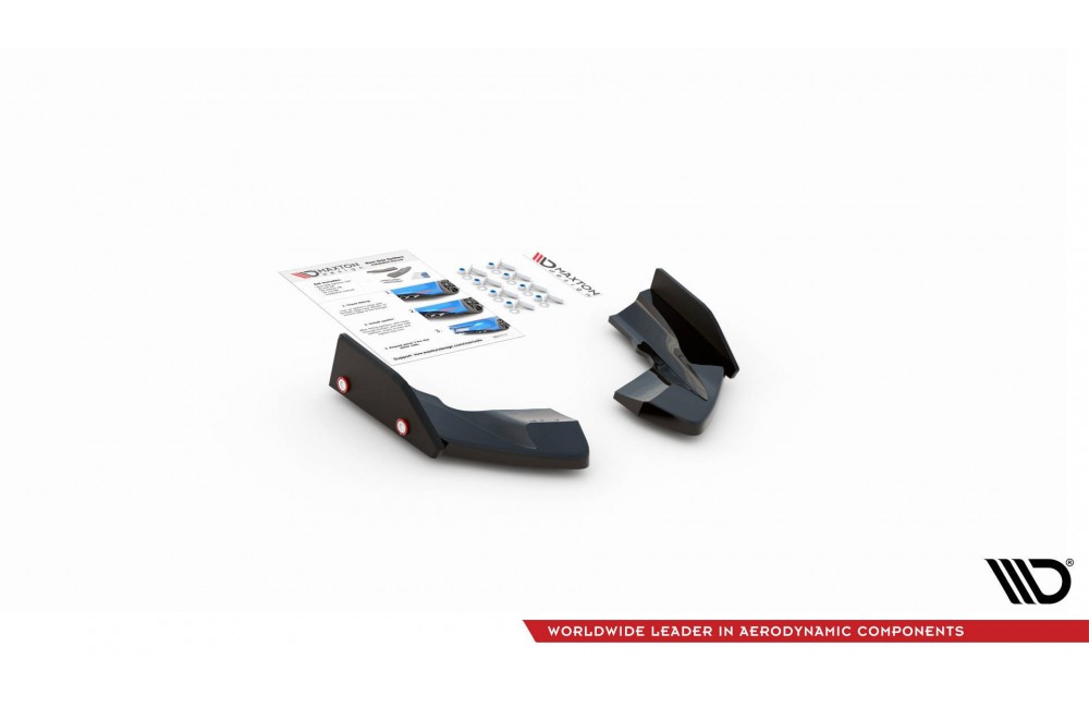 Rear Side Splitters V.2 + Flaps Volkswagen Golf R Mk8