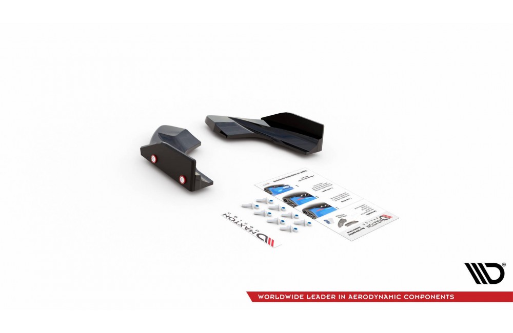 Rear Side Splitters V.2 + Flaps Volkswagen Golf R Mk8