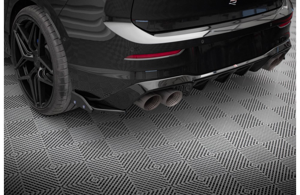 Rear Side Splitters V.5 + Flaps Volkswagen Golf R Mk8 Facelift