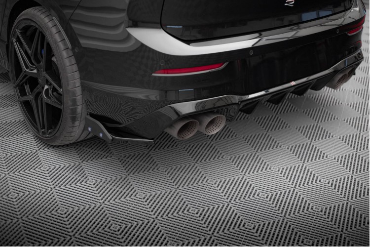 Πίσω πλαϊνοί splitter V.5 + Flaps Volkswagen Golf R Hatchback Mk8 Facelift