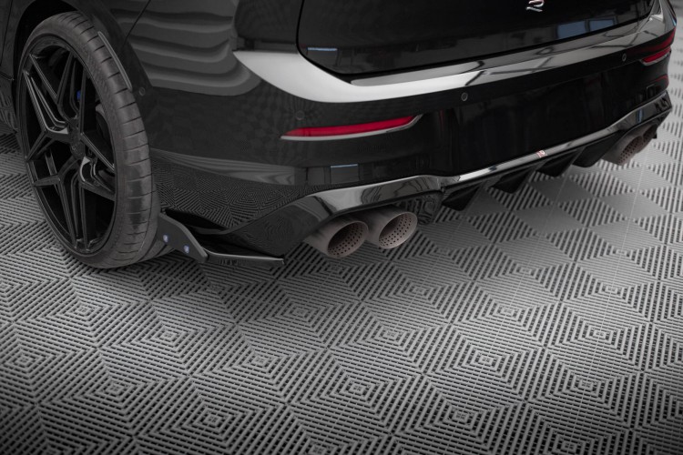 Πίσω πλαϊνοί splitter V.5 + Flaps Volkswagen Golf R Hatchback Mk8 Facelift