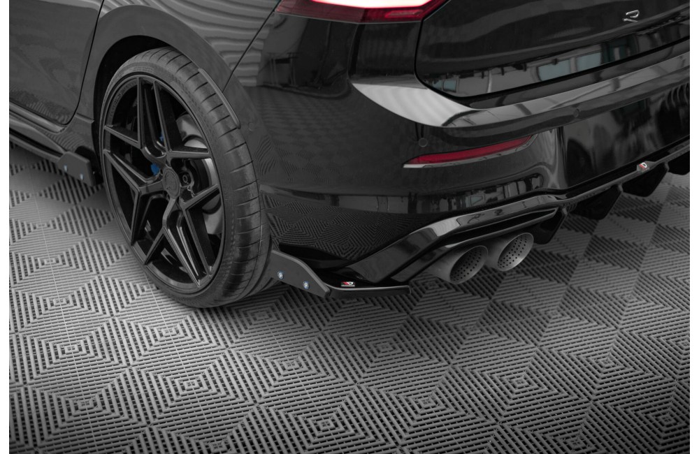 Rear Side Splitters V.6 + Flaps Volkswagen Golf R Mk8 Facelift