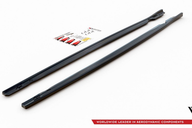 Side Skirts Diffusers V.2 Volkswagen Golf R Hatchback Mk8 Facelift