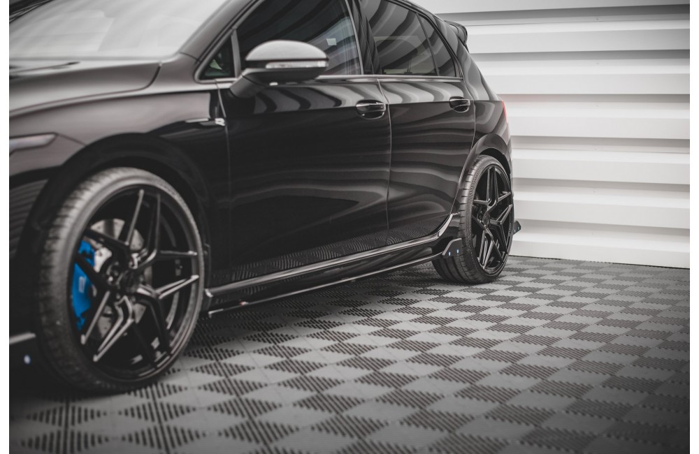 Side Skirts Diffusers V.2 + Flaps Volkswagen Golf R Mk8 Side Skirts Diffusers V.2 + Flaps Volkswagen Golf R Mk8
