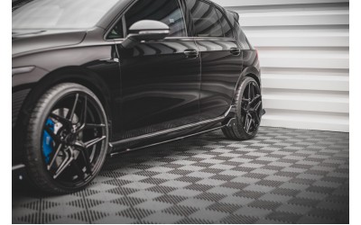 Side Skirts Diffusers V.2 + Flaps Volkswagen Golf R Mk8