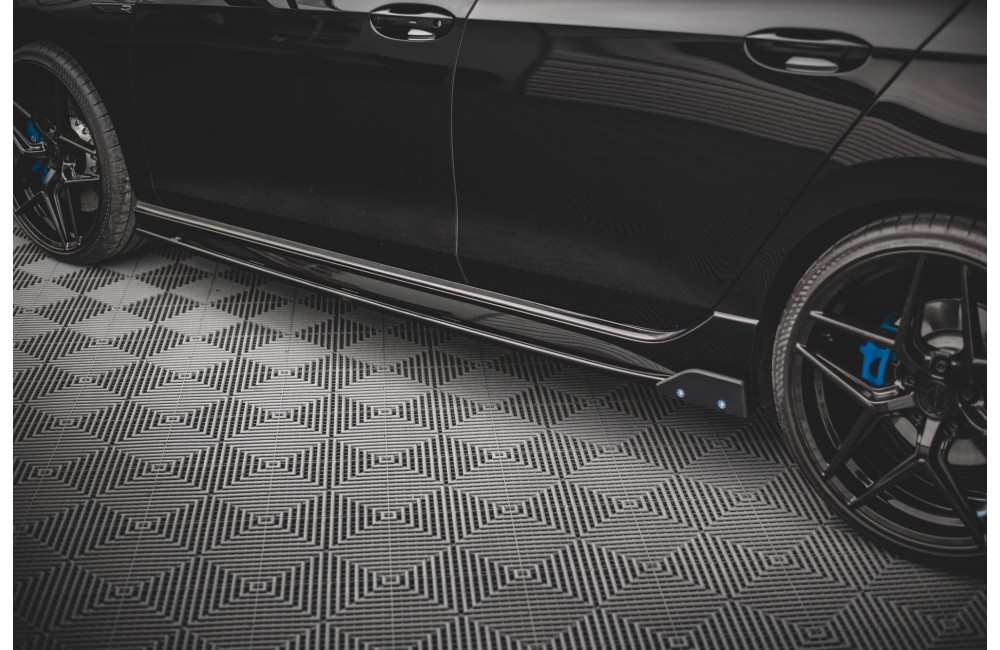 Side Skirts Diffusers V.2 + Flaps Volkswagen Golf R Mk8 Side Skirts Diffusers V.2 + Flaps Volkswagen Golf R Mk8