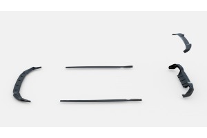 Set of Splitters Volkswagen Golf R Mk8
