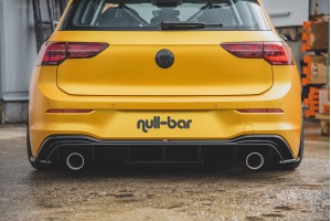 Rear Valance (GTI LOOK) with Exhaust Volkswagen Golf Mk8