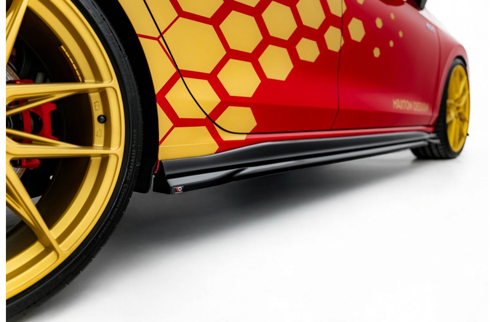 Side Skirts Diffusers V.1 Volkswagen Golf GTI Clubsport Mk8 Facelift Side Skirts Diffusers V.1 Volkswagen Golf GTI Clubsport Mk8 Facelift