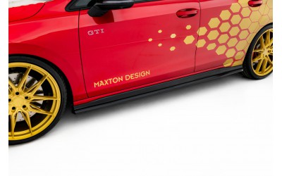 Side Skirts Diffusers V.2 Volkswagen Golf GTI Clubsport Mk8 Facelift