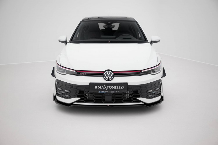 Μπροστινός Splitter V.3 + Flaps Volkswagen Golf GTI / GTE / R-Line Mk8 Facelift