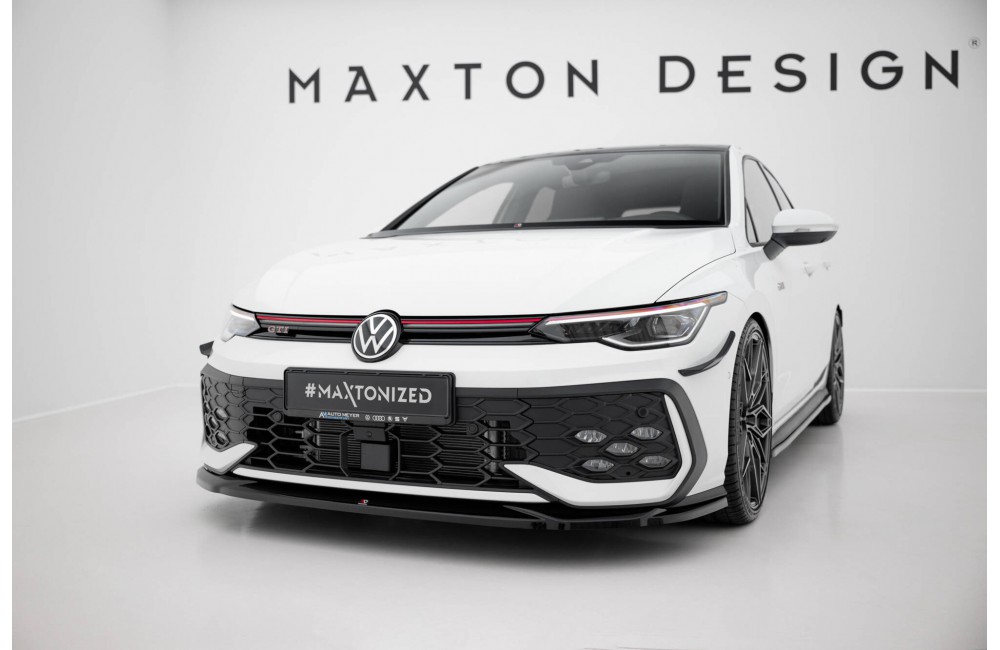 Front Splitter V.4 Volkswagen Golf GTI / GTE / R-Line Mk8 Facelift