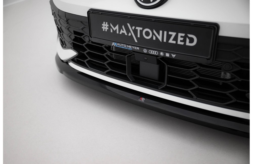Front Splitter V.4 Volkswagen Golf GTI / GTE / R-Line Mk8 Facelift