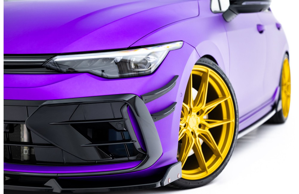 Front Bumper Wings (Canards) Volkswagen Golf R Hatchback / Variant Mk8 Facelift