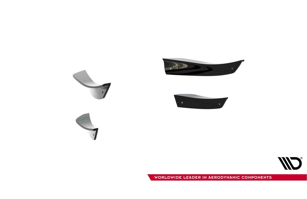 Front Bumper Wings (Canards) Volkswagen Golf R Hatchback / Variant Mk8 Facelift