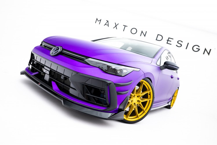 Front Splitter V.4 Volkswagen Golf R Variant Mk8 Facelift