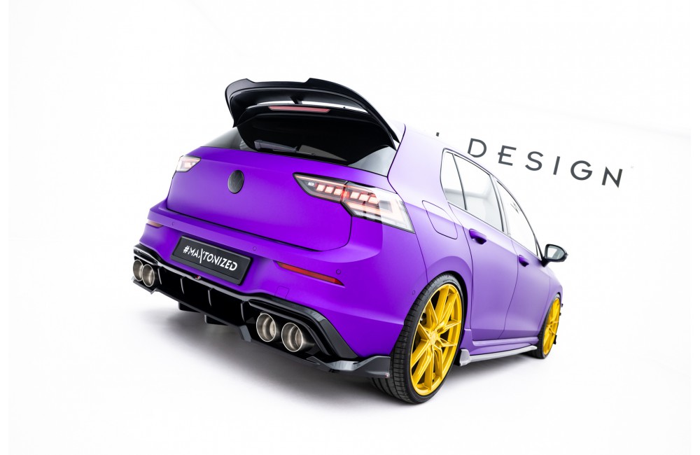 Rear Splitter (with vertical bars) V.1 Volkswagen Golf R  Mk8 / Mk8 Facelift