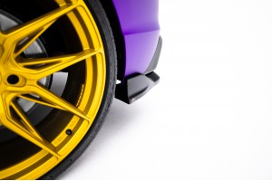 Rear Splitter (with vertical bars) V.1 Volkswagen Golf R  Mk8 / Mk8 Facelift