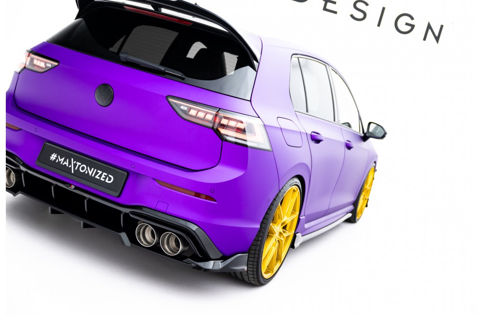 Rear Splitter (with vertical bars) V.1 Volkswagen Golf R  Mk8 / Mk8 Facelift