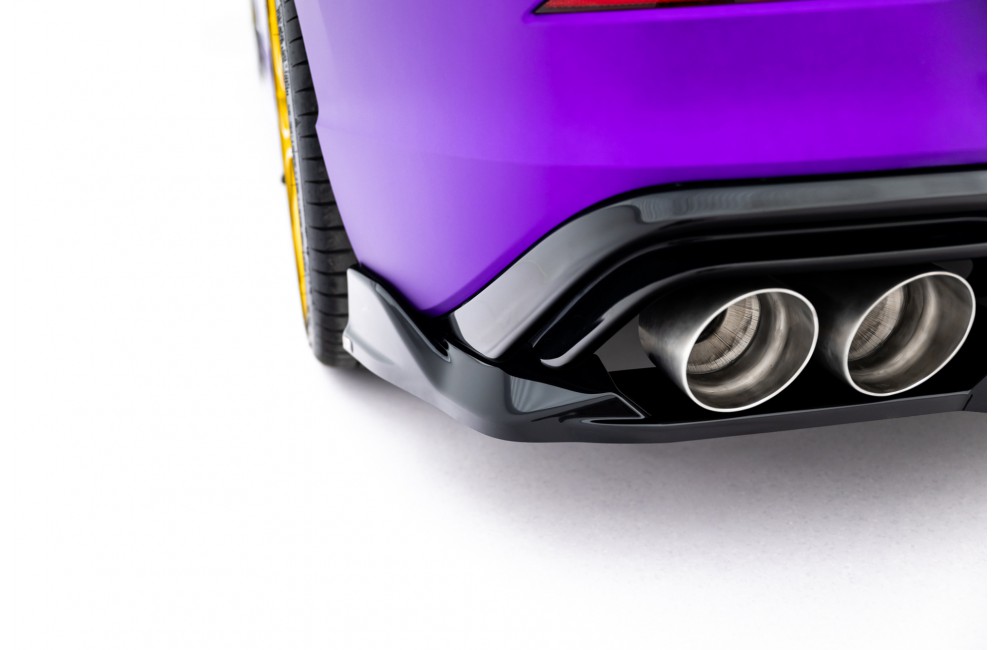 Rear Splitter (with vertical bars) V.1 Volkswagen Golf R  Mk8 / Mk8 Facelift