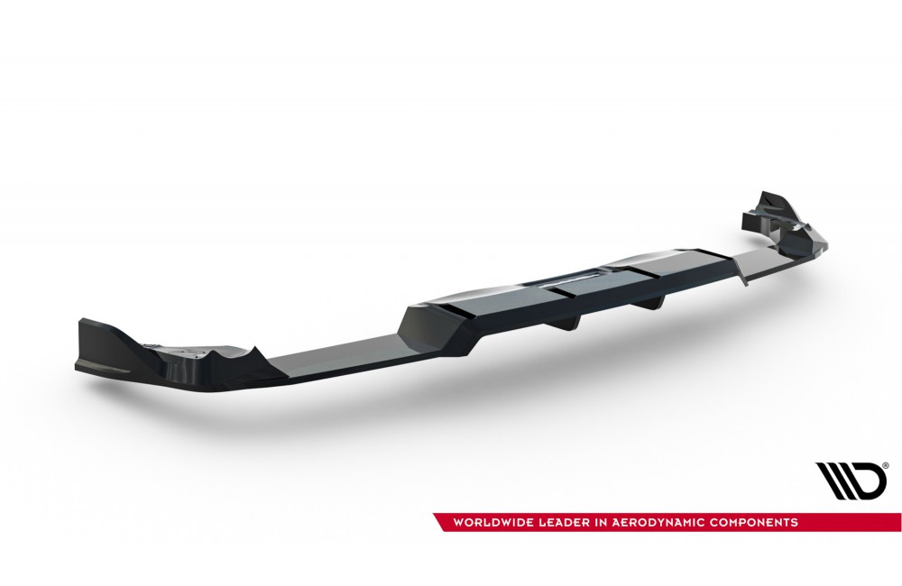 Rear Splitter (with vertical bars) V.1 Volkswagen Golf R  Mk8 / Mk8 Facelift