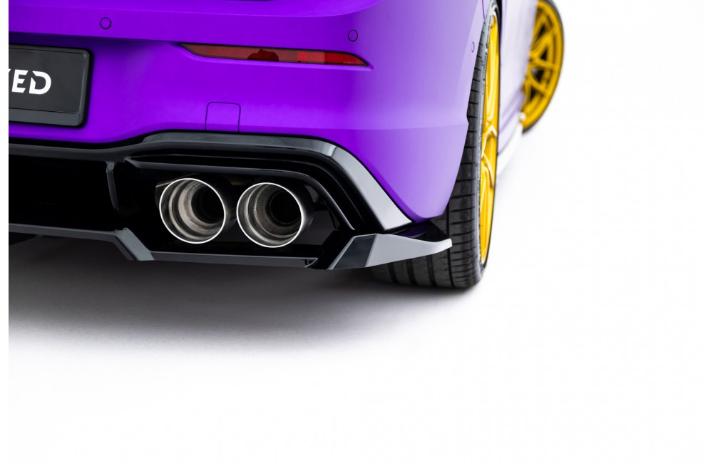 Rear Splitter (with vertical bars) V.2 Volkswagen Golf R  Mk8 / Mk8 Facelift