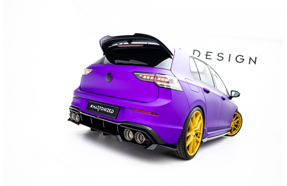 Rear Splitter (with vertical bars) V.2 Volkswagen Golf R  Mk8 / Mk8 Facelift