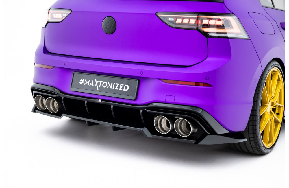 Rear Splitter (with vertical bars) V.2 Volkswagen Golf R  Mk8 / Mk8 Facelift