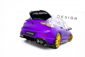 Rear Splitter (with vertical bars) V.2 Volkswagen Golf R  Mk8 / Mk8 Facelift