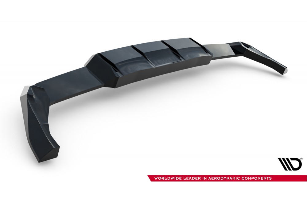 Rear Splitter (with vertical bars) V.2 Volkswagen Golf R  Mk8 / Mk8 Facelift