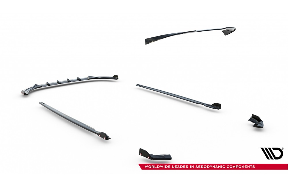 Set of Splitters V.3 Volkswagen Golf R Mk8 Facelift