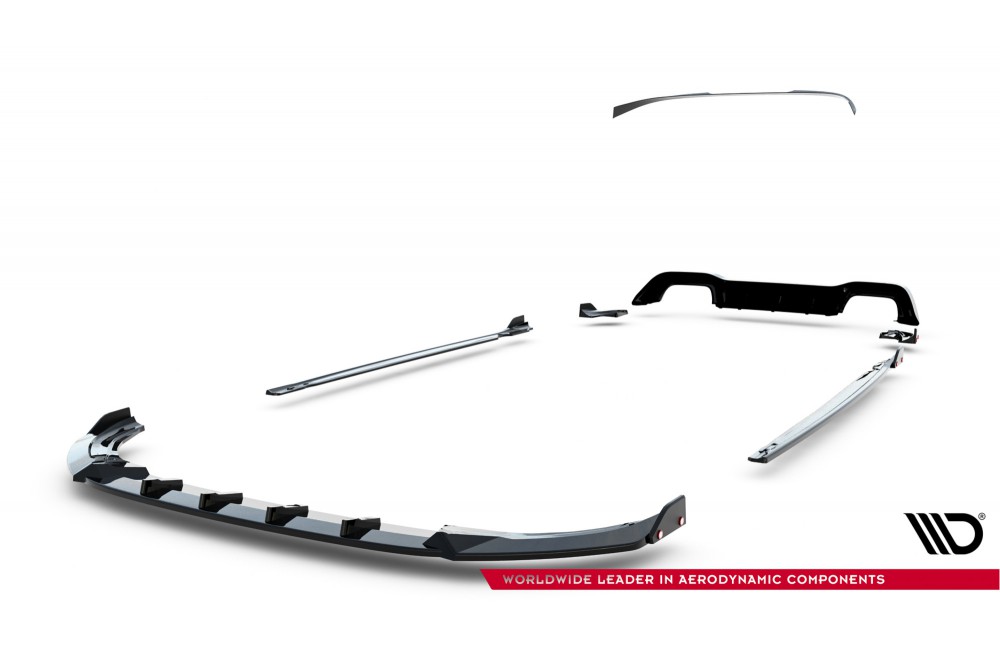 Set of Splitters V.4 Volkswagen Golf R Mk8 Facelift