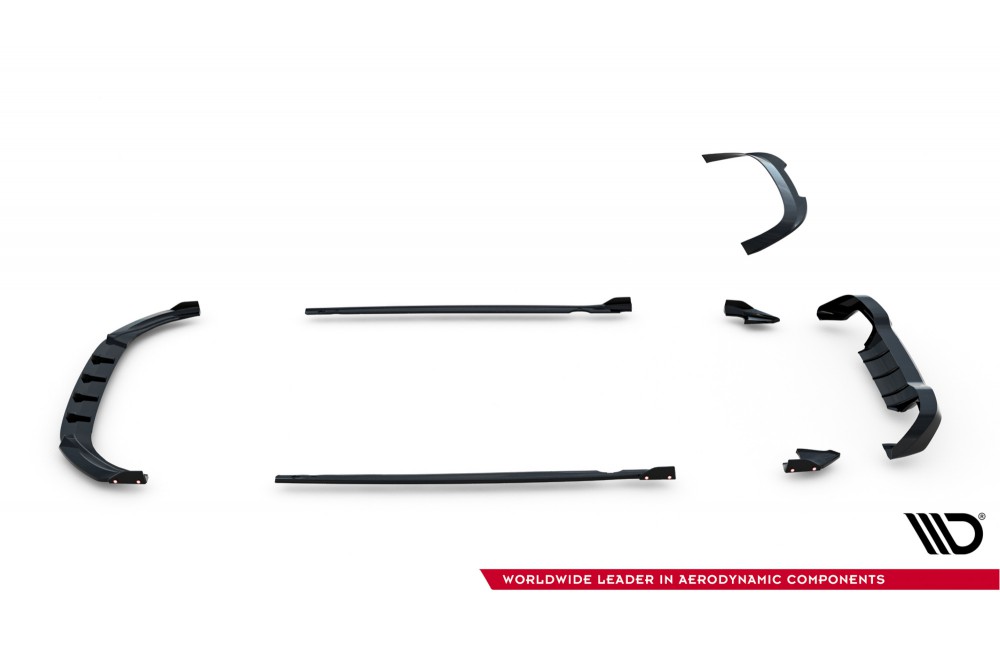 Set of Splitters V.4 Volkswagen Golf R Mk8 Facelift