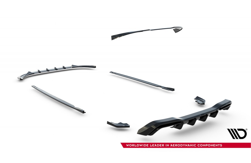 Set of Splitters V.5 Volkswagen Golf R Mk8 Facelift