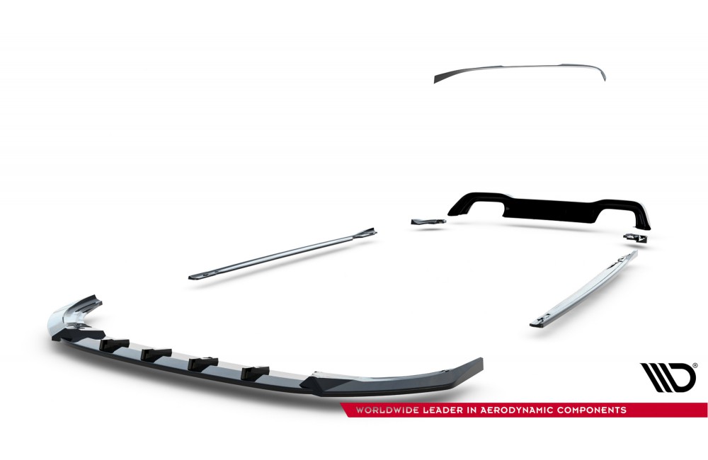 Set of Splitters V.5 Volkswagen Golf R Mk8 Facelift