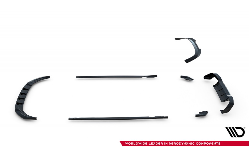Set of Splitters V.5 Volkswagen Golf R Mk8 Facelift