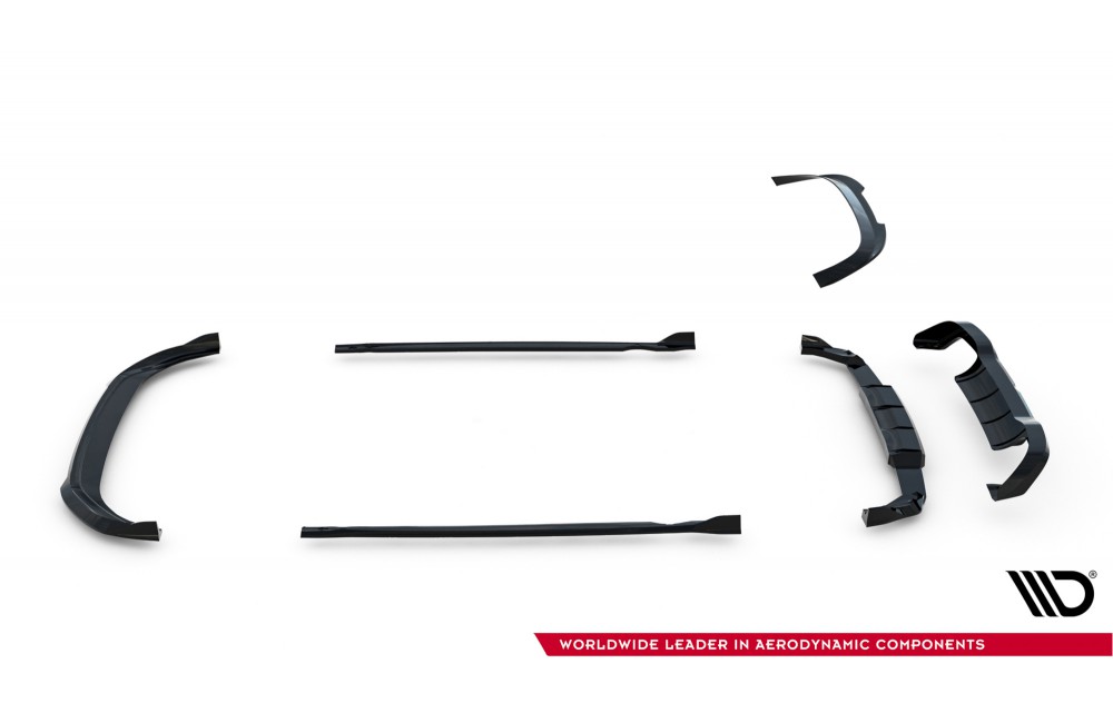 Set of Splitters V.6 Volkswagen Golf R Mk8 Facelift