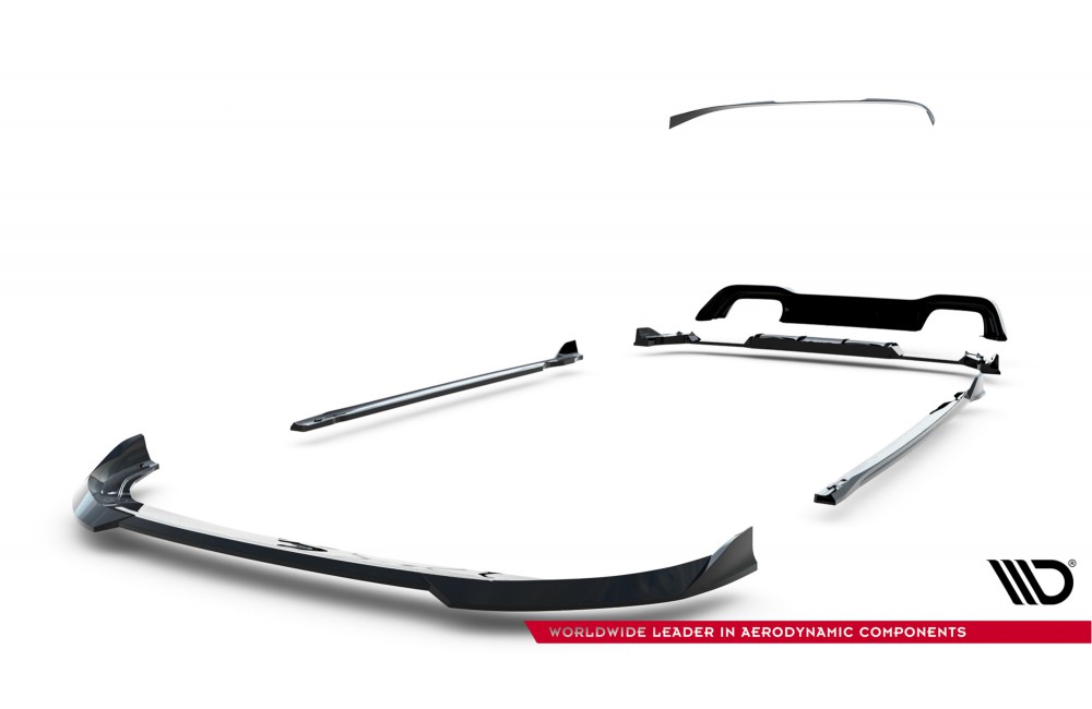 Set of Splitters V.6 Volkswagen Golf R Mk8 Facelift