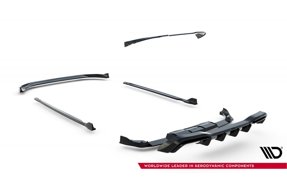 Set of Splitters V.6 Volkswagen Golf R Mk8 Facelift