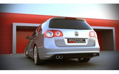 REAR BUMPER SPOILER VW PASSAT B6 ( R-LINE LOOK ) 2 EXHAUSTS